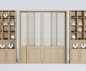 新中式展架展柜组合-ID:765717984