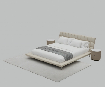Modern Double Bed-ID:799207938