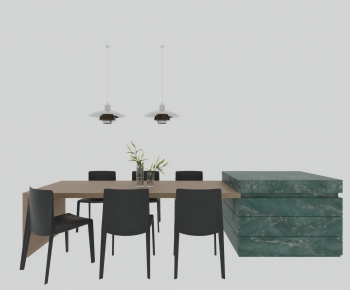 Modern Dining Table And Chairs-ID:494555951