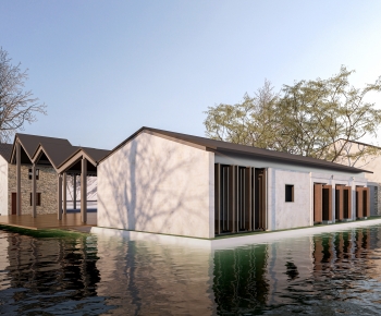 New Chinese Style Appearance Of Commercial Building-ID:485467916