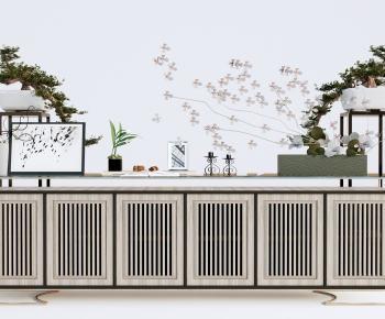 New Chinese Style Side Cabinet-ID:641827114