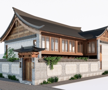 New Chinese Style Residential Building-ID:418390992