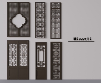 New Chinese Style Wooden Screen Partition-ID:150006067