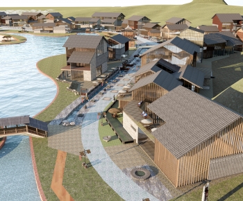 New Chinese Style Architectural Bird's-eye View Planning-ID:515989078