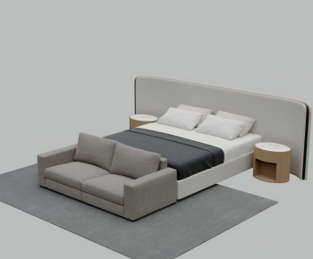 Modern Double Bed-ID:219439038