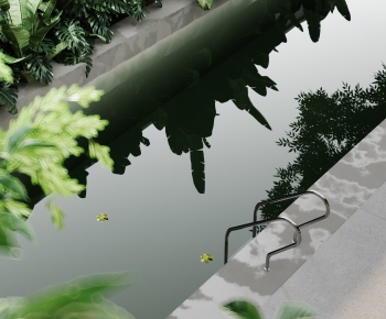 Modern Rockery Waterscape-ID:161209111