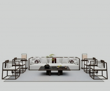 New Chinese Style Sofa Combination-ID:362118967