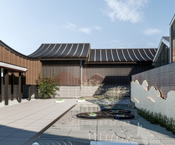 New Chinese Style Architecture Of Artistic Style-ID:792449002