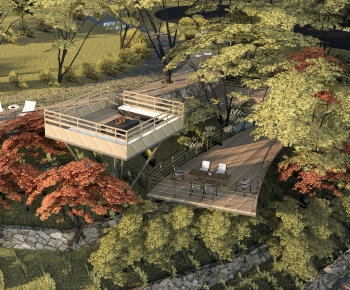 现代景观公园口袋公园-ID:874609953