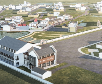 Modern Architectural Bird's-eye View Planning-ID:339350947