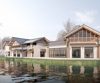 New Chinese Style Appearance Of Commercial Building-ID:286034111