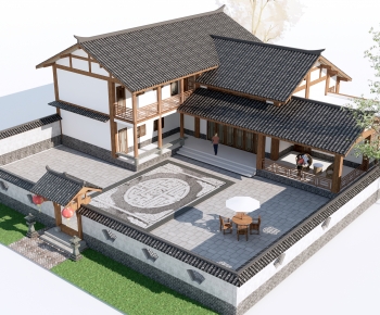 New Chinese Style Residential Building-ID:530870915