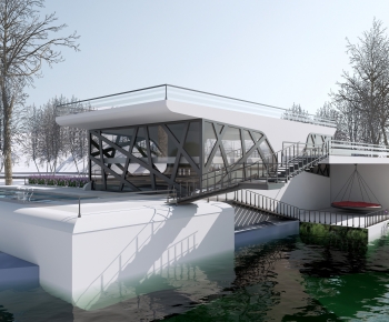 Modern Architecture Of Artistic Style-ID:224576006