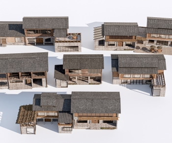 New Chinese Style Residential Building-ID:600419011