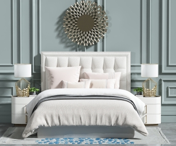 Modern Double Bed-ID:510196921