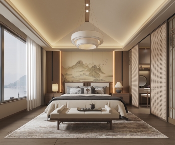 New Chinese Style Bedroom-ID:856239087
