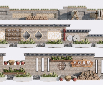 New Chinese Style Landscape Wall-ID:558090224