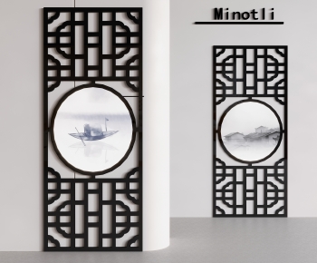 New Chinese Style Wooden Screen Partition-ID:325319057