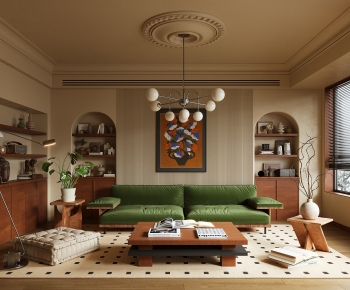 French Style A Living Room-ID:758739954
