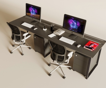 Modern Office Desk And Chair-ID:603293908