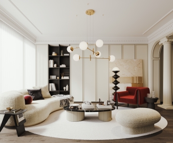 French Style A Living Room-ID:446886065
