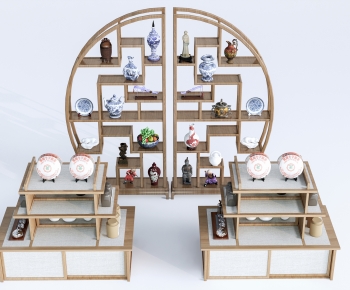新中式文创展架展台组合-ID:268946896