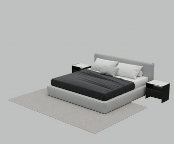 Modern Double Bed-ID:437800887