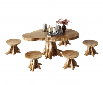 New Chinese Style Tea Tables And Chairs-ID:869352104