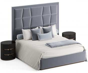 Modern Double Bed-ID:454571969