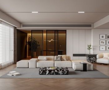 Modern A Living Room-ID:763971092