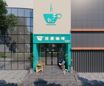 Modern Facade Element-ID:540291076