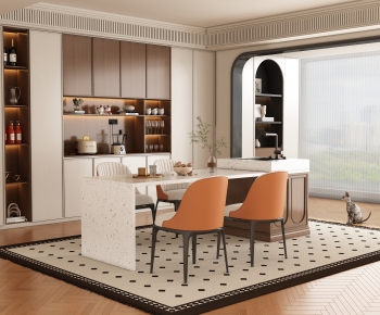 Modern Dining Table And Chairs-ID:423461917