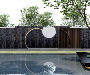 New Chinese Style Landscape Wall-ID:762809049