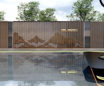 New Chinese Style Landscape Wall-ID:169953113