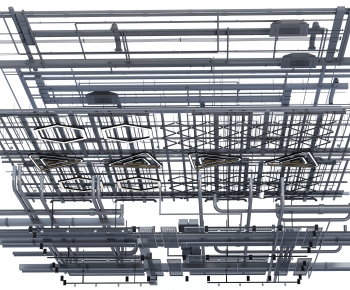 Modern Suspended Ceiling-ID:729283091
