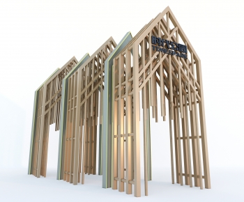 Modern Facade Element-ID:624994042