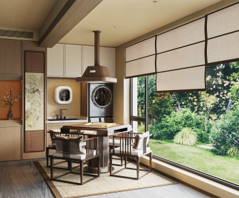 New Chinese Style Leisure Balcony-ID:414220096