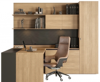 Modern Office Desk And Chair-ID:895963912