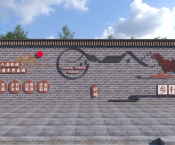 New Chinese Style Landscape Wall-ID:434696914