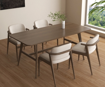 Modern Dining Table And Chairs-ID:394088982