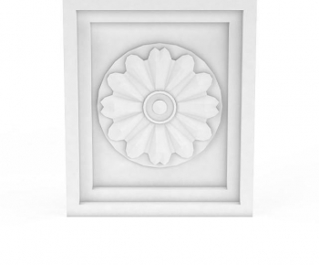 European Style Plaster Carved Top Plate-ID:868403919