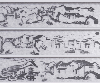 New Chinese Style Landscape Wall-ID:759108073