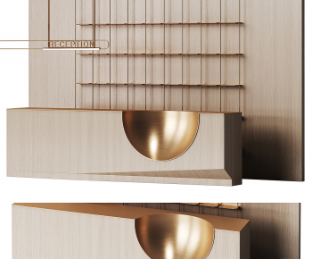 Modern Reception Desk-ID:609785089