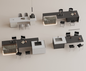 Modern Dining Table And Chairs-ID:129352091