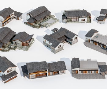 New Chinese Style Residential Building-ID:772653107