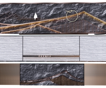 New Chinese Style Landscape Wall-ID:773454909