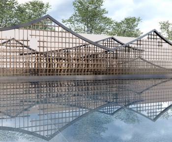 New Chinese Style Landscape Wall-ID:115621092