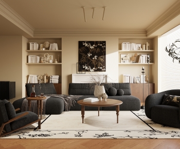 Modern A Living Room-ID:296410085