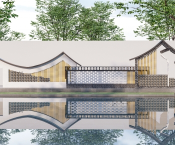 New Chinese Style Landscape Wall-ID:913751137