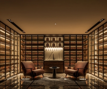 Modern Wine Cellar/Wine Tasting Room-ID:296566967